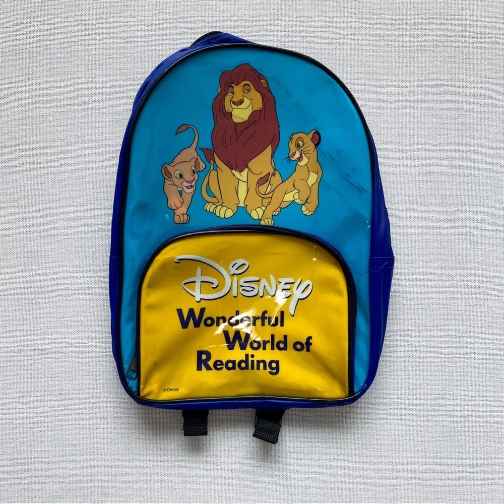 Vintage Disney Lion King Mini Backpack Wonderful World of Reading